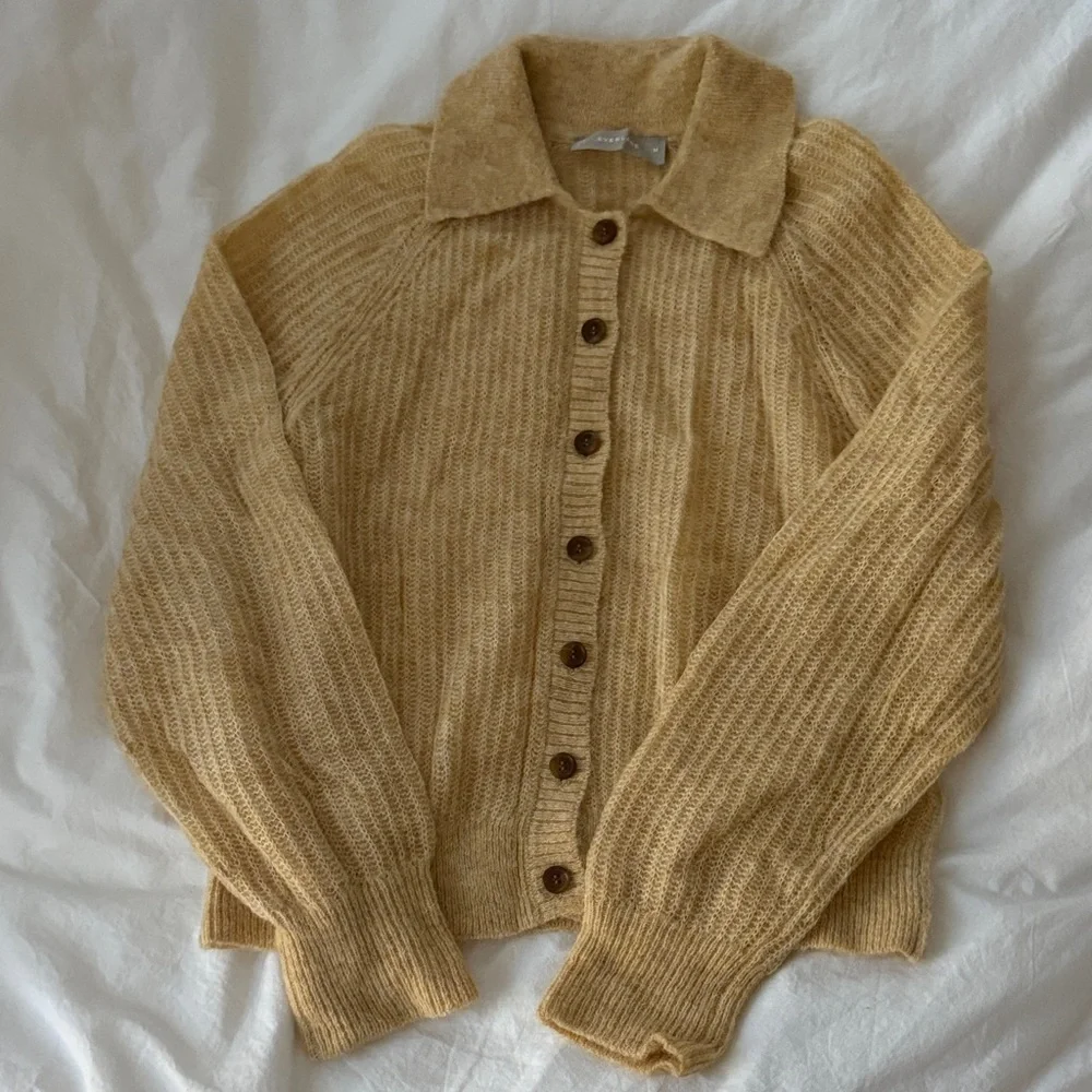 Everlane Women's Alpaca Cardigan - Picture 2 of 3